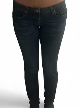 Love Notes Women's Low Rise Dark Blue Jeans